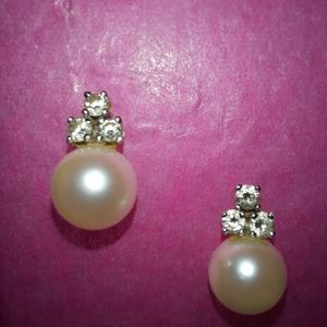 Pearl Diamond earrings
